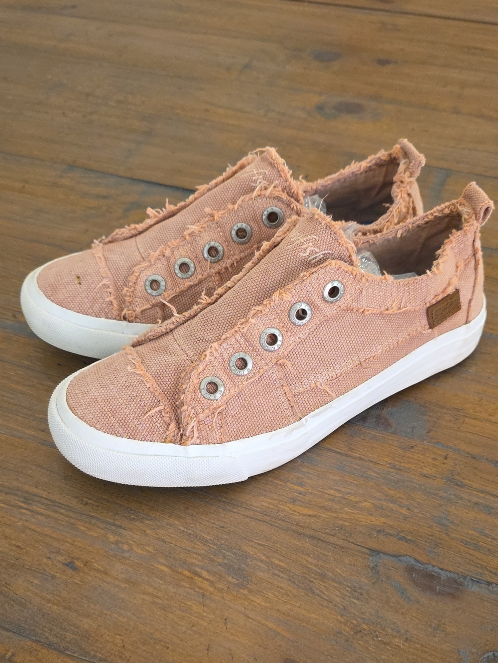 Blowfish Slip-On Canvas Sneakers in Rose Pink